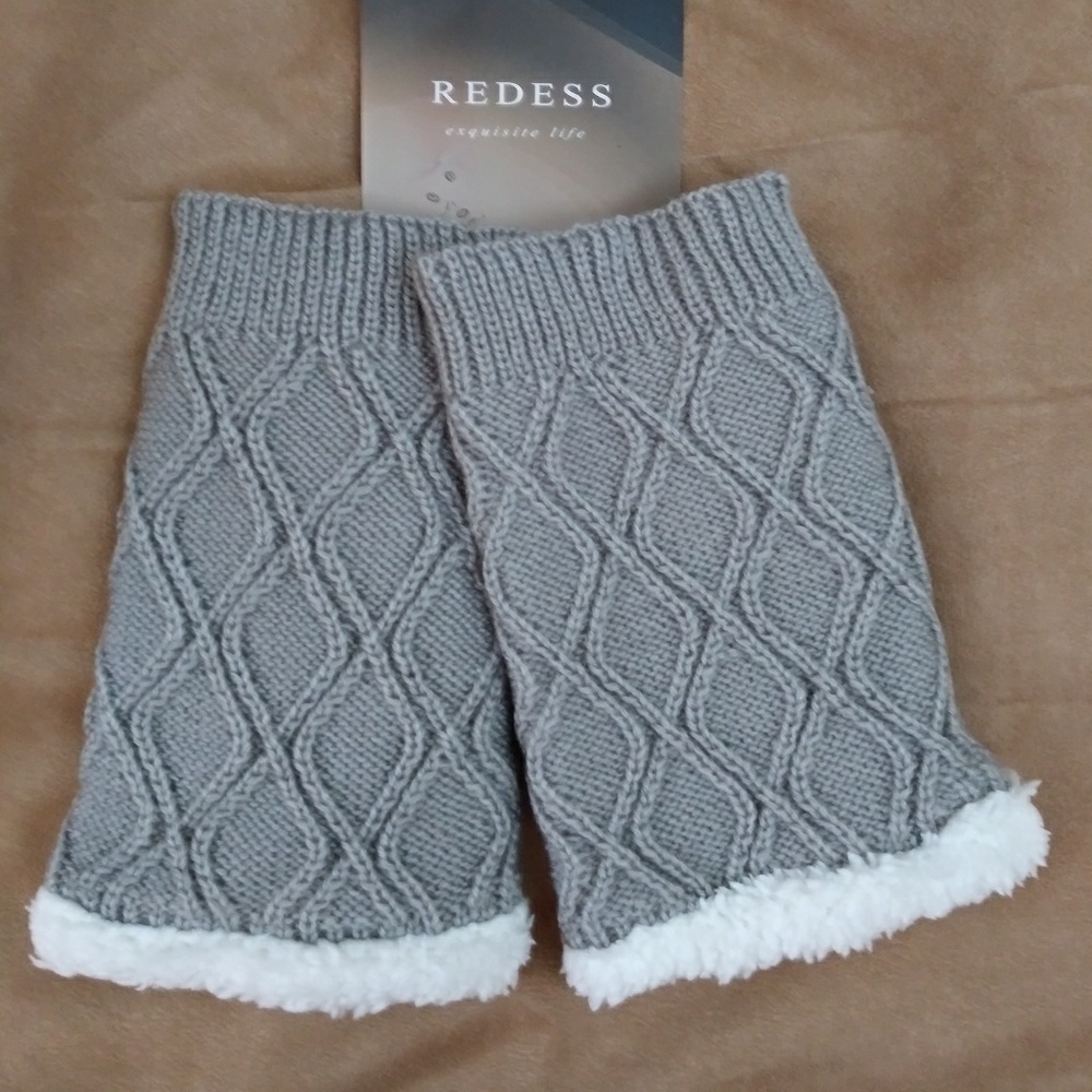 Pair of Knit Boot Toppers - Lined